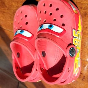 Toddler crocs, lightening mcqueen